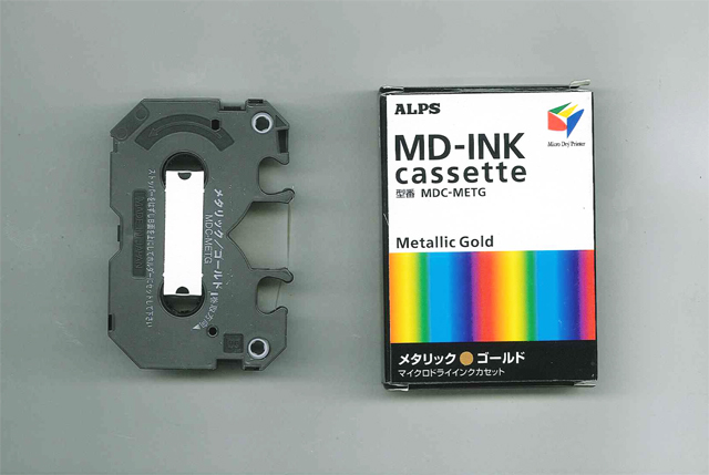 MDC-METG Alps Metallic Gold MicroDry (MD) Ink Cartridge